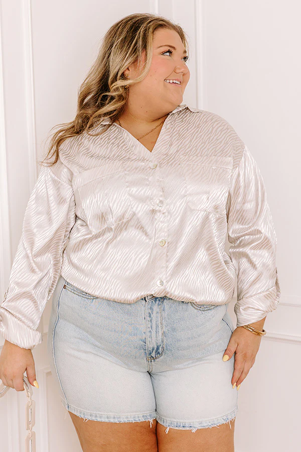 Rise To The Top Button Up Top Curves - Image 3