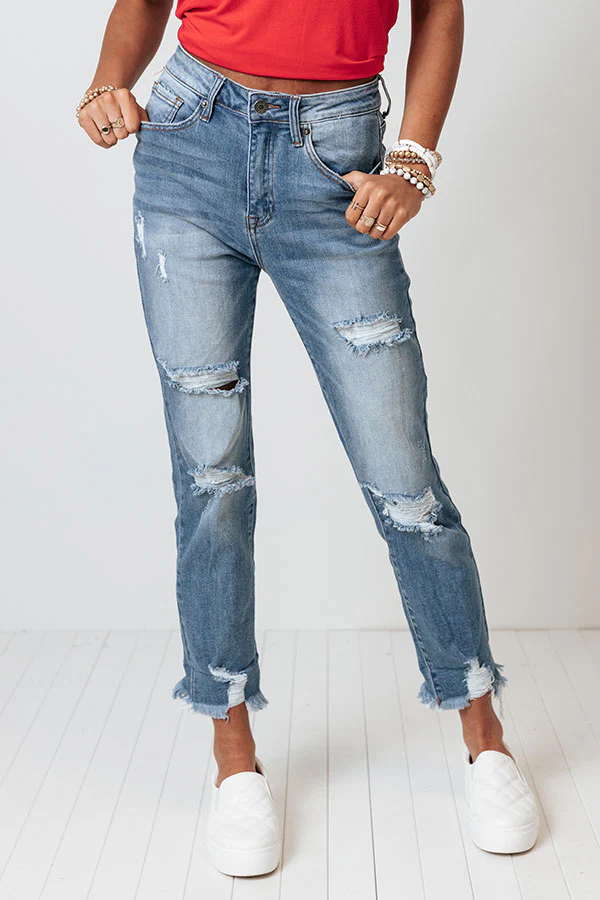 Risen The Avalon High Waist Distressed Jean - Image 3