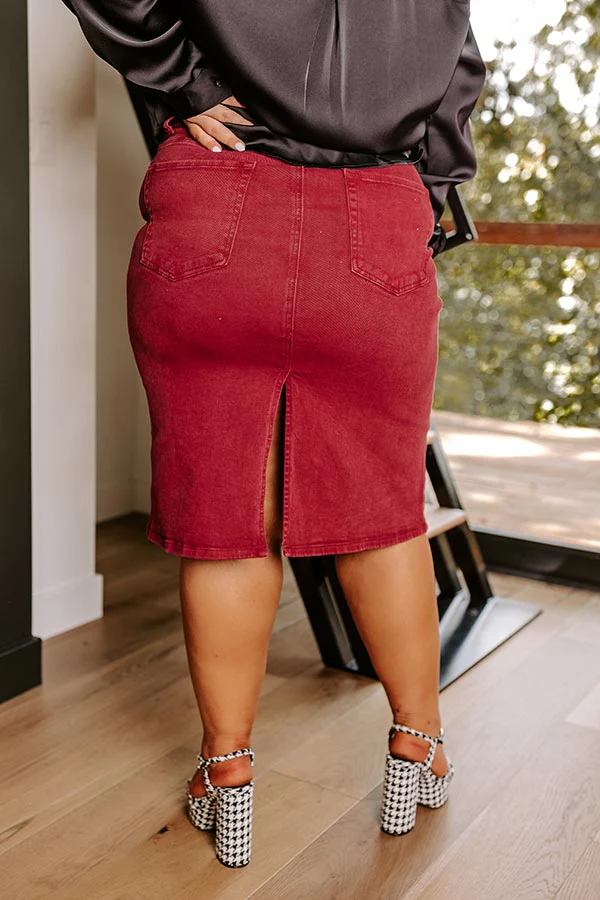 Risen The Isabelle Denim Skirt Curves - Image 4