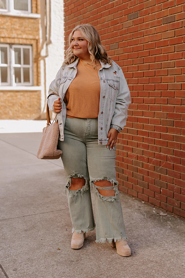 Risen The Kimora Distressed Denim Jacket Curves - Image 2
