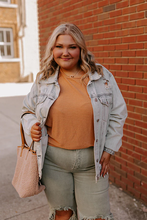 Risen The Kimora Distressed Denim Jacket Curves - Image 4
