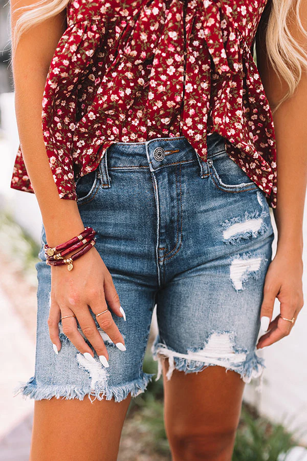 Risen The Sonya High Waist Distressed Shorts - Image 2