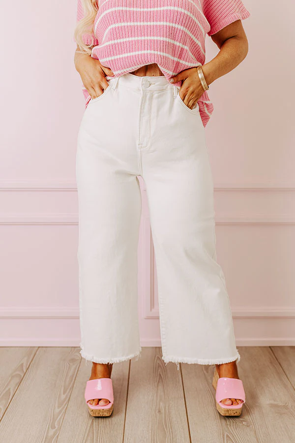 Risen Utopia High Waist Straight Leg Jean in Cream - Image 2