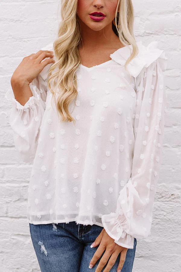 Romantic In Rome Shift Top In White - Image 6