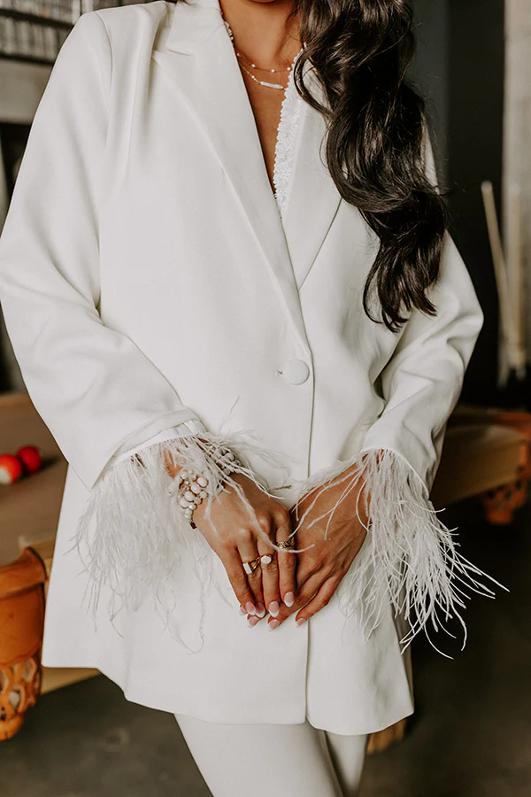 Rule The Runway Feather Blazer - Image 6