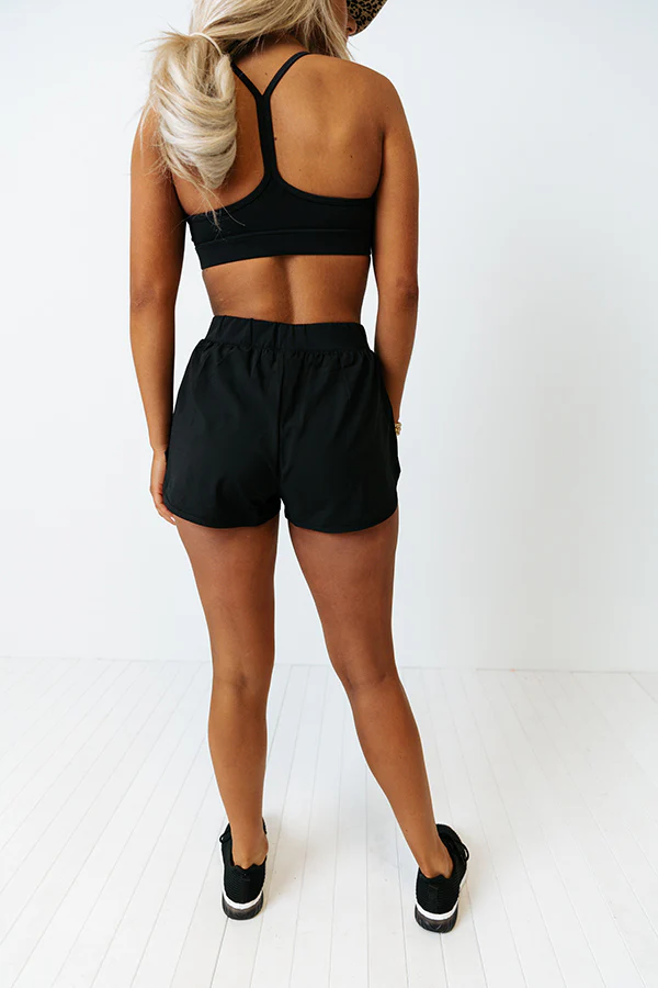 Running After You Shorts In Black - Image 6