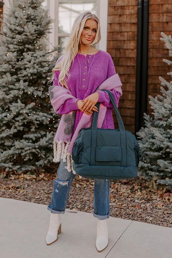 Rushing Winds Oversized Knit Sweater In Orchid - Image 4
