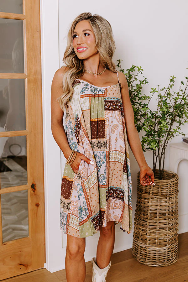 Salty Breeze Babe Shift Dress In Iced Latte - Image 2