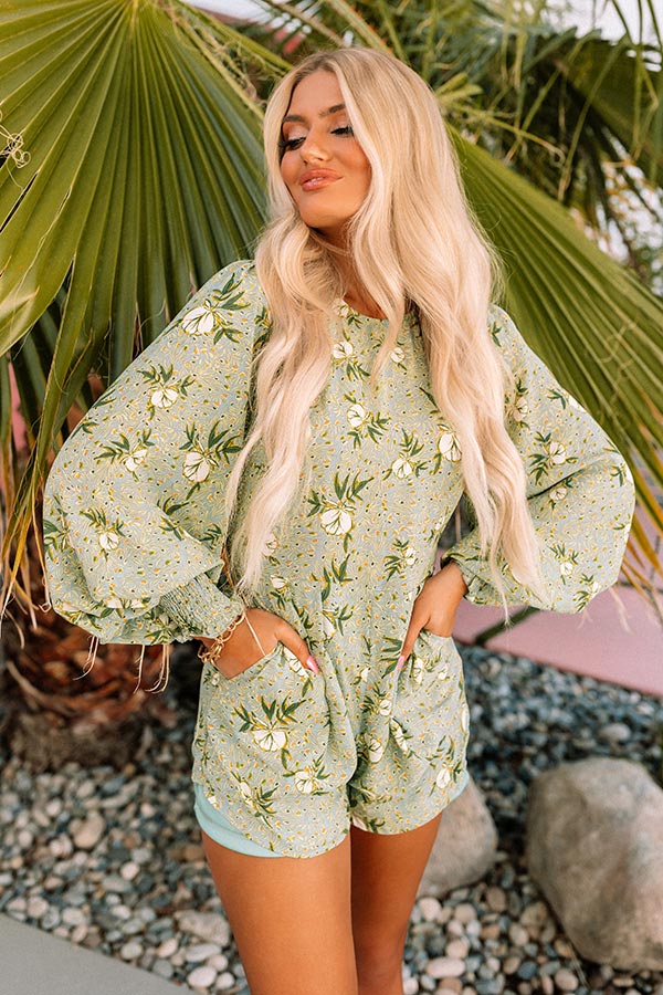 Sangria And Sunsets Floral Romper - Image 6