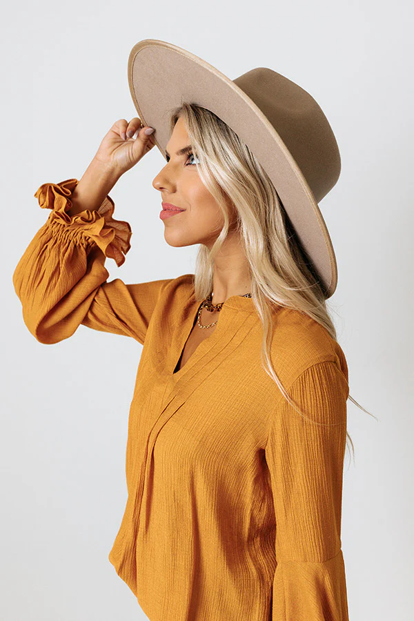Santa Cruz Chic Shift Top In Golden Honey - Image 3