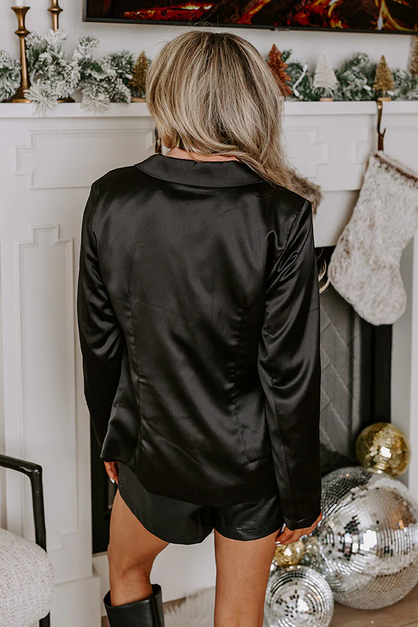 Saturday Night Premiere Blazer In Black - Image 3