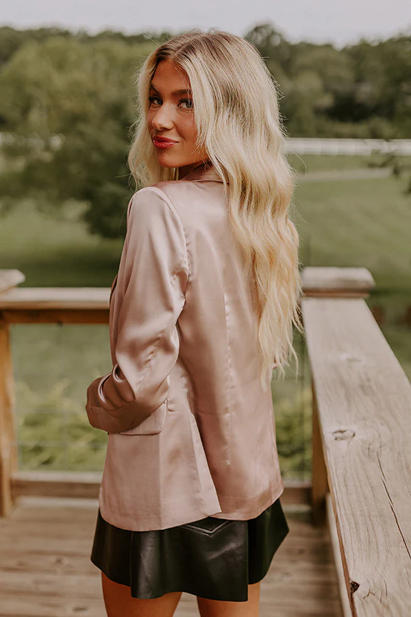 Saturday Night Premiere Blazer In Taupe - Image 3