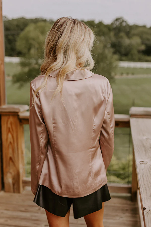Saturday Night Premiere Blazer In Taupe - Image 4