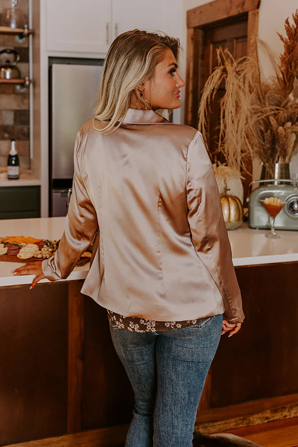 Saturday Night Premiere Blazer In Taupe - Image 7