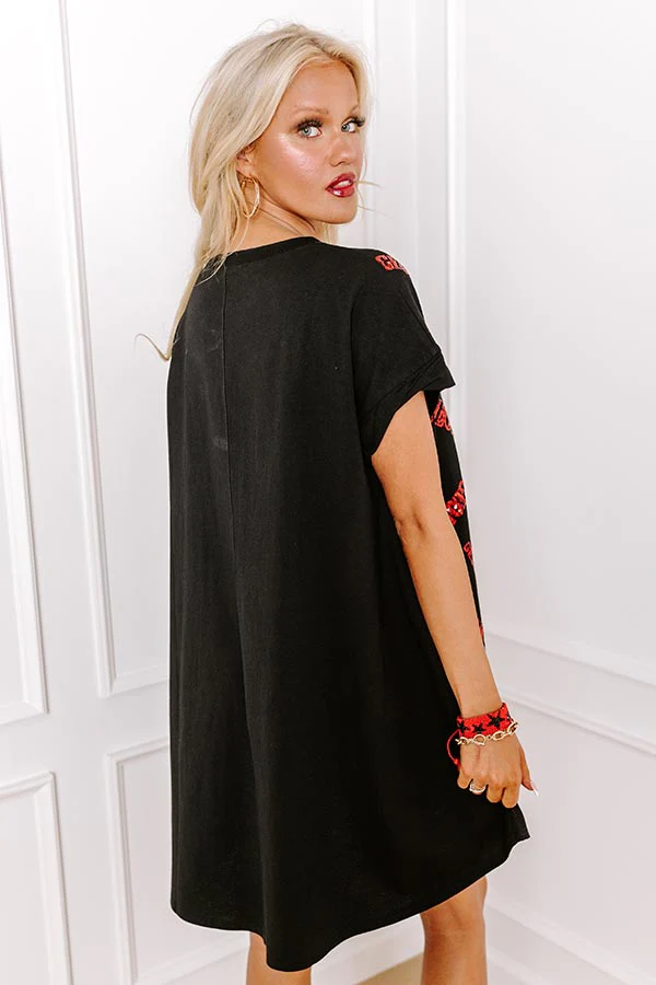 School Spirit Sequin Embroidered Mini Dress in Georgia - Image 6