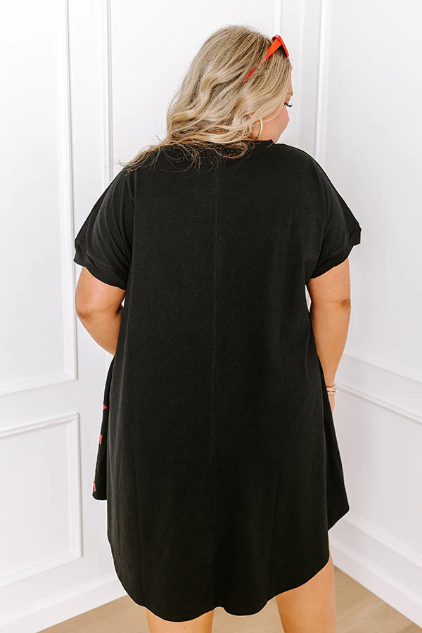 School Spirit Sequin Embroidered Mini Dress in Georgia Curves - Image 5