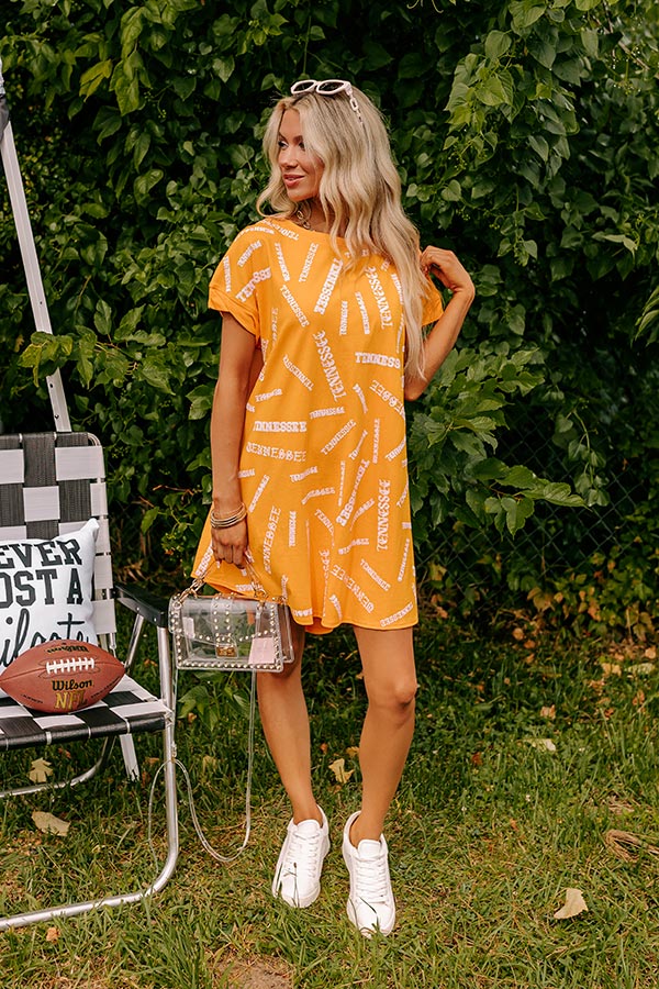 School Spirit Sequin Embroidered Mini Dress in Tennessee - Image 2