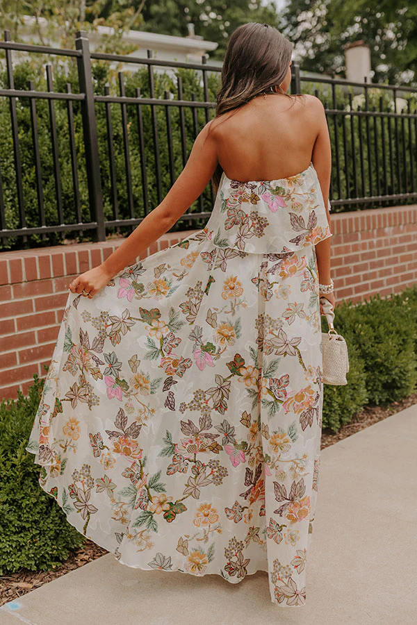 Seashells In Seychelles Floral Maxi - Image 5
