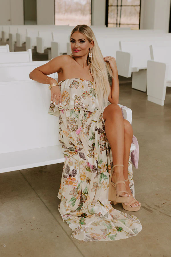 Seashells In Seychelles Floral Maxi - Image 7