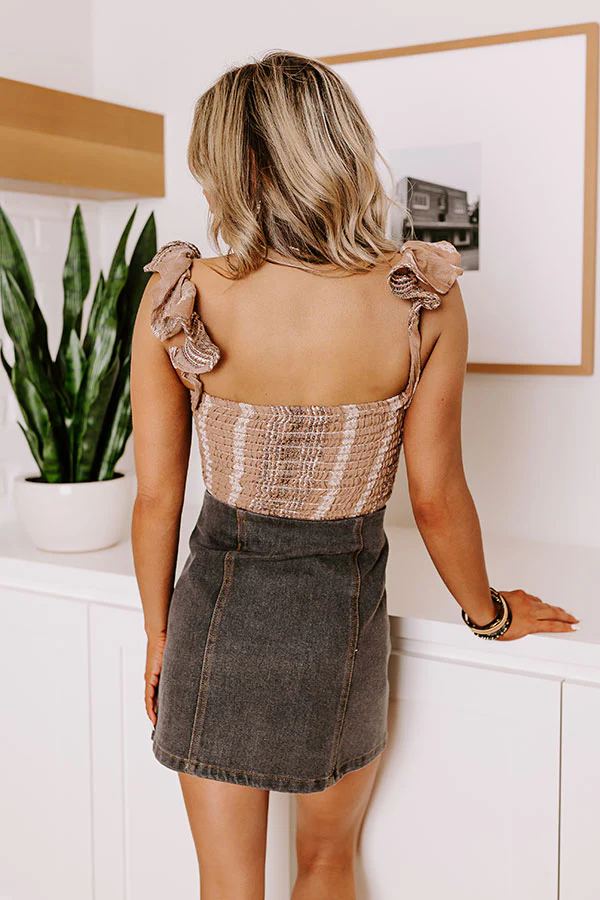 Seaside Adventure Smocked Crop Top - Image 3
