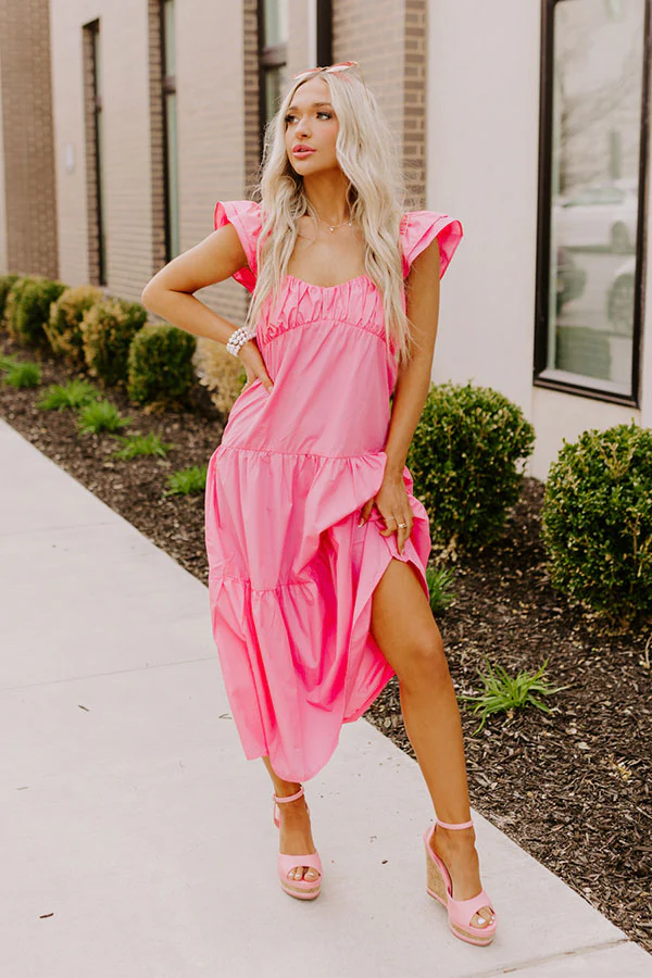 Seaside Serenity Midi In Pink - Image 3