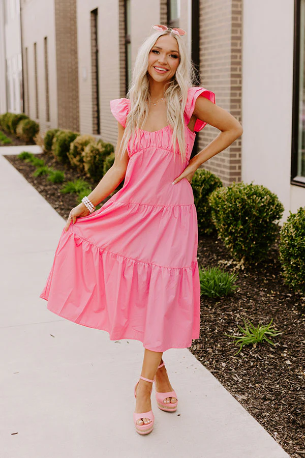 Seaside Serenity Midi In Pink - Image 4