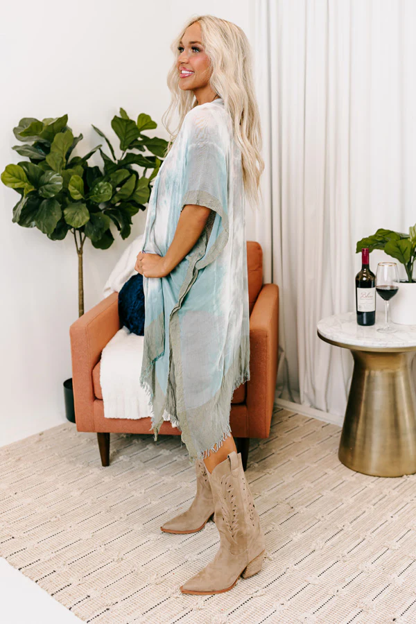 Seaside Shimmer Tie Dye Overlay In Airy Blue - Image 3