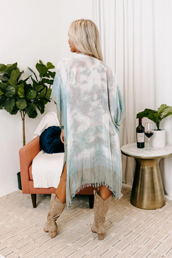 Seaside Shimmer Tie Dye Overlay In Airy Blue - Image 4