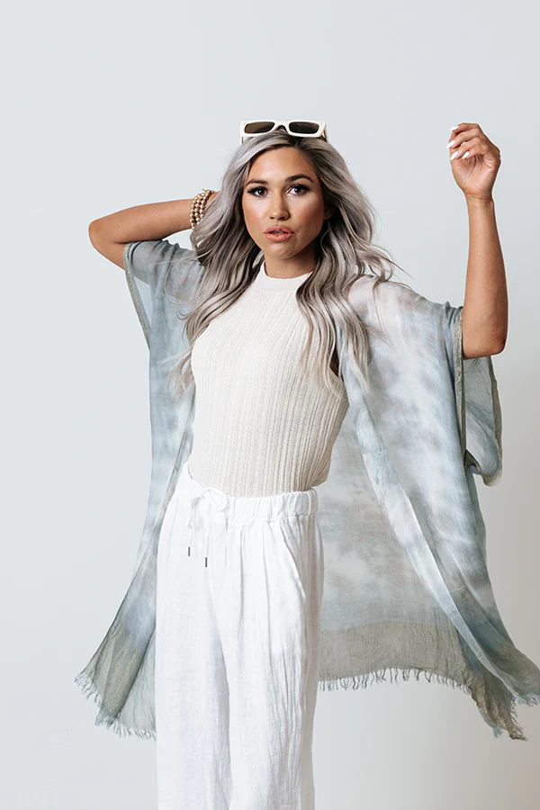 Seaside Shimmer Tie Dye Overlay In Airy Blue - Image 6