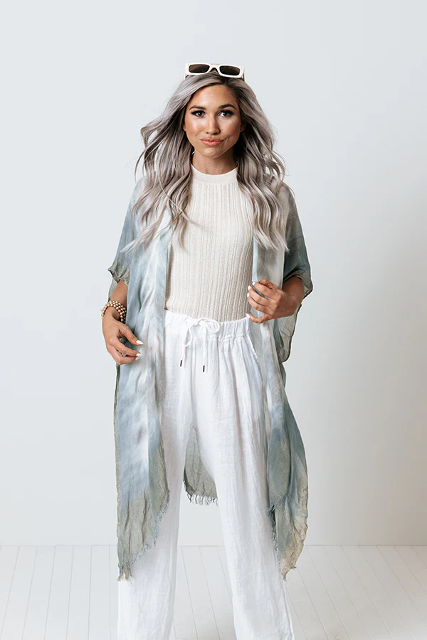 Seaside Shimmer Tie Dye Overlay In Airy Blue - Image 7