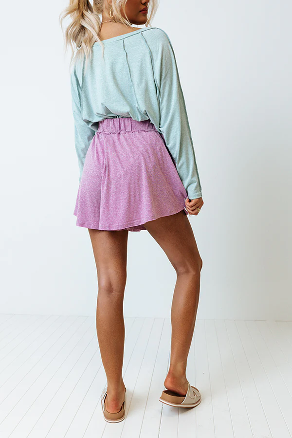 See You On The Lake Shorts In Violet - Image 5
