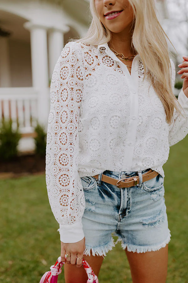 Send My Love To Paris Crochet Top - Image 6