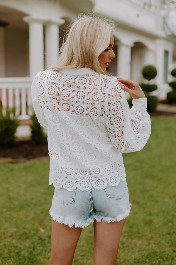 Send My Love To Paris Crochet Top - Image 8