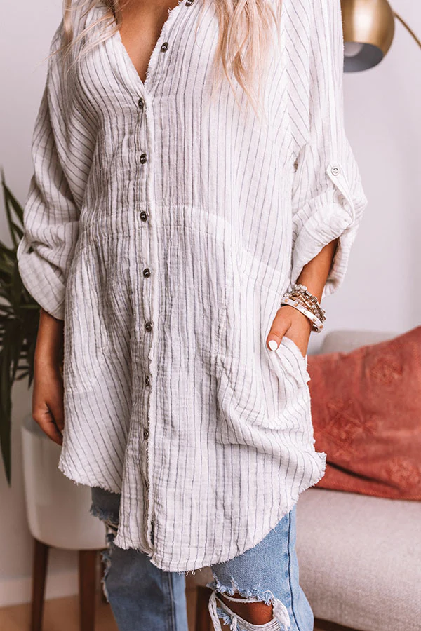Seriously Happy Stripe Dress - Image 6