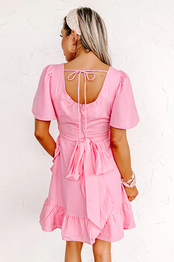 Seriously Sweet Babydoll Dress In Pink - Image 3