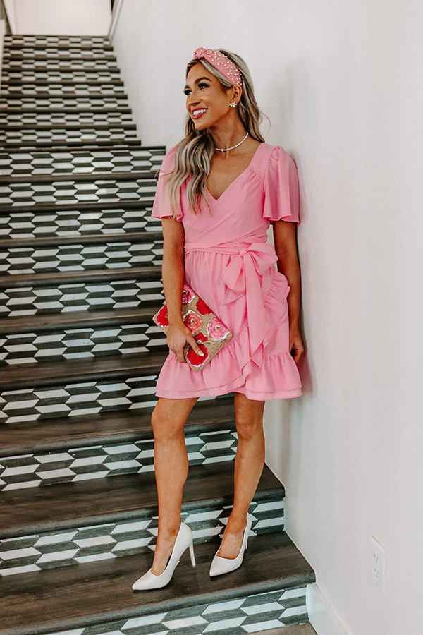 Seriously Sweet Babydoll Dress In Pink - Image 7