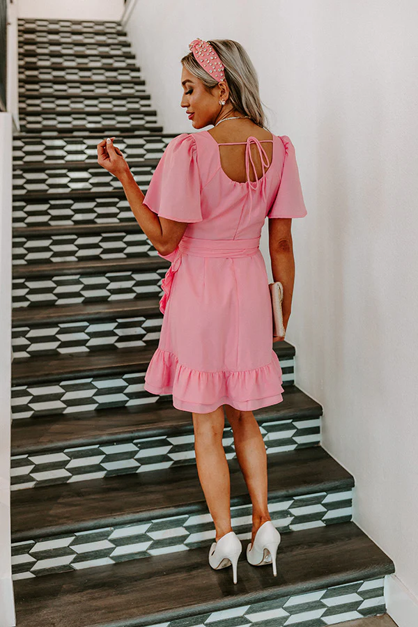Seriously Sweet Babydoll Dress In Pink - Image 8