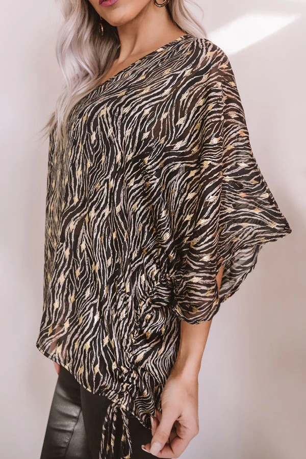 Sheer Joy Shift Top In Stone - Image 5