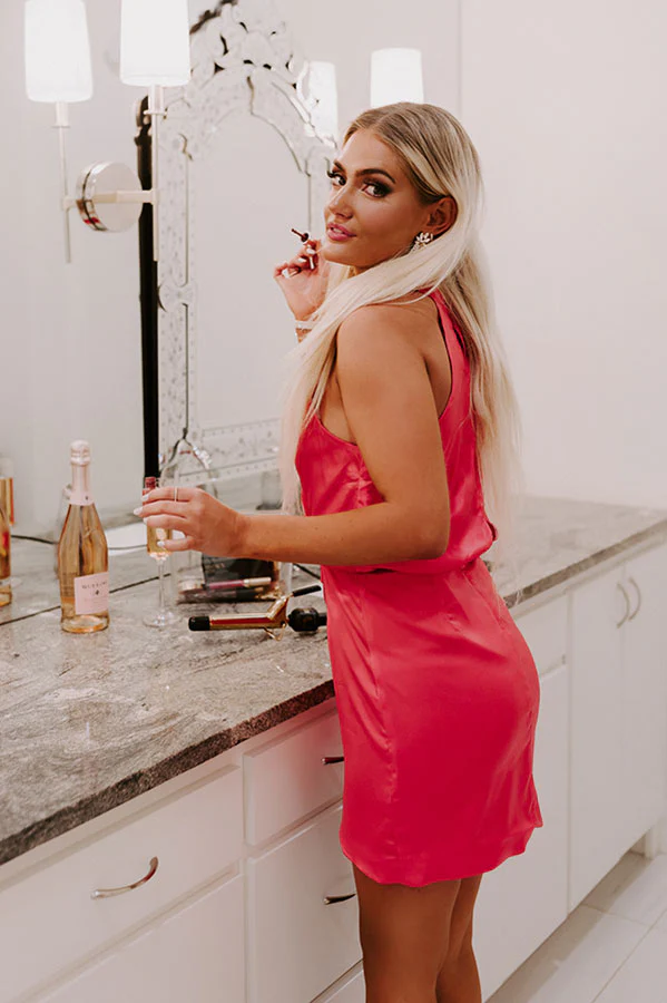 Shimmer In Your Eyes Dress In Pink - Image 3