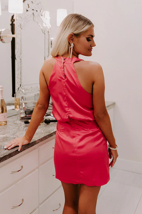 Shimmer In Your Eyes Dress In Pink - Image 4