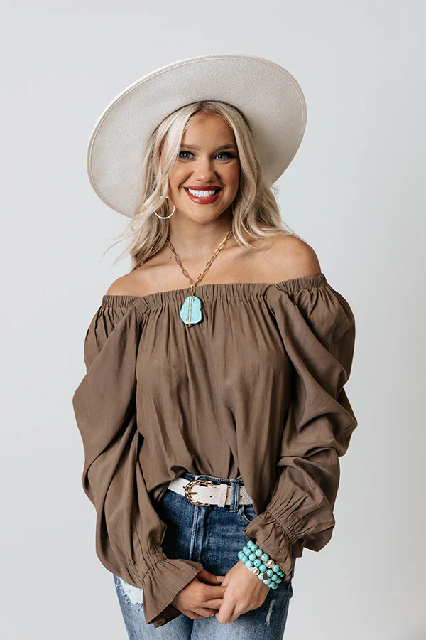 Signature Move Shift Top In Mocha - Image 4