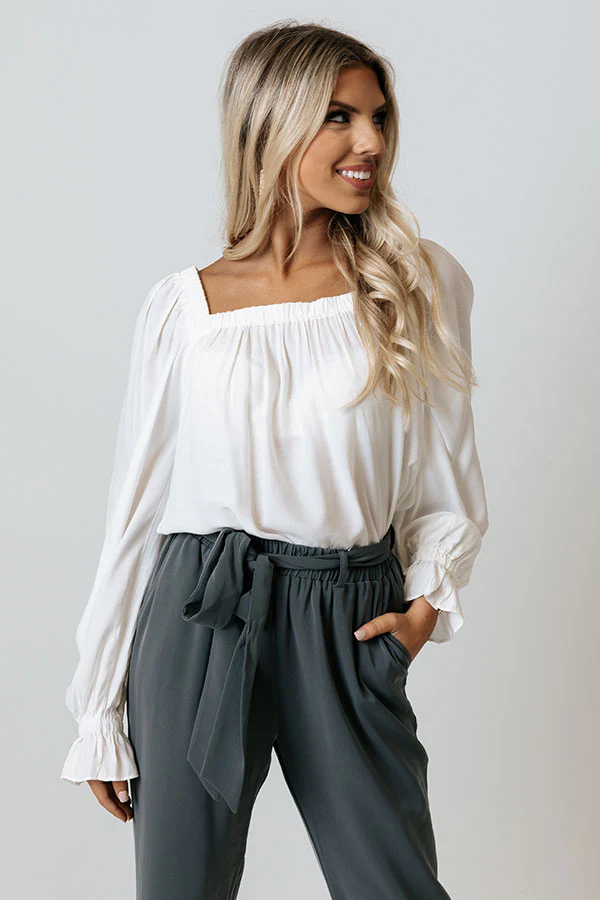 Signature Move Shift Top In White - Image 2
