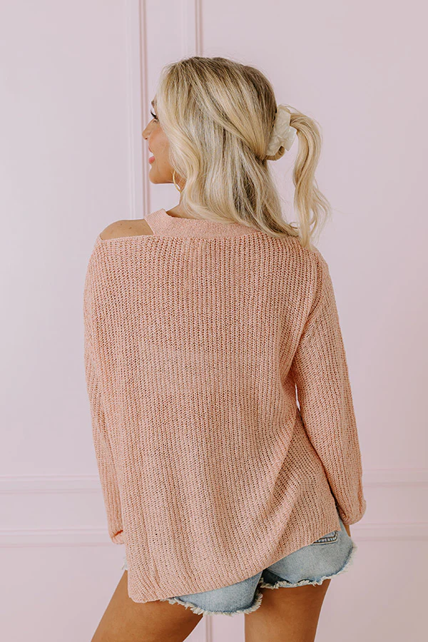 Simply Curated Knit Top In Pink - Image 4
