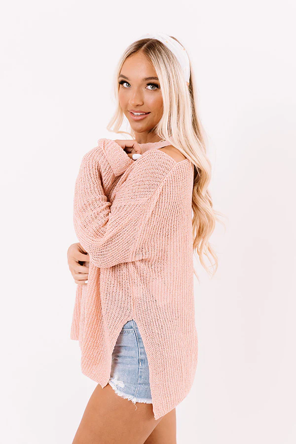 Simply Curated Knit Top In Pink - Image 7
