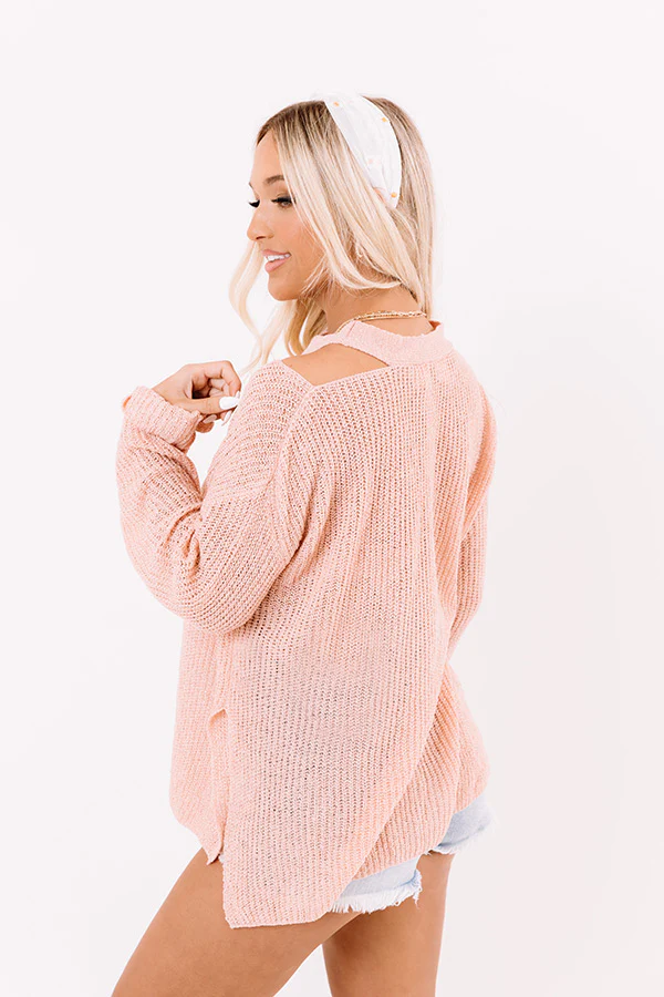 Simply Curated Knit Top In Pink - Image 8