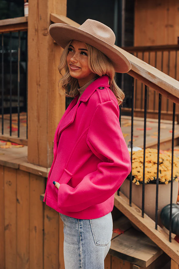 Simply Grand Jacket in Hot Pink - Image 2