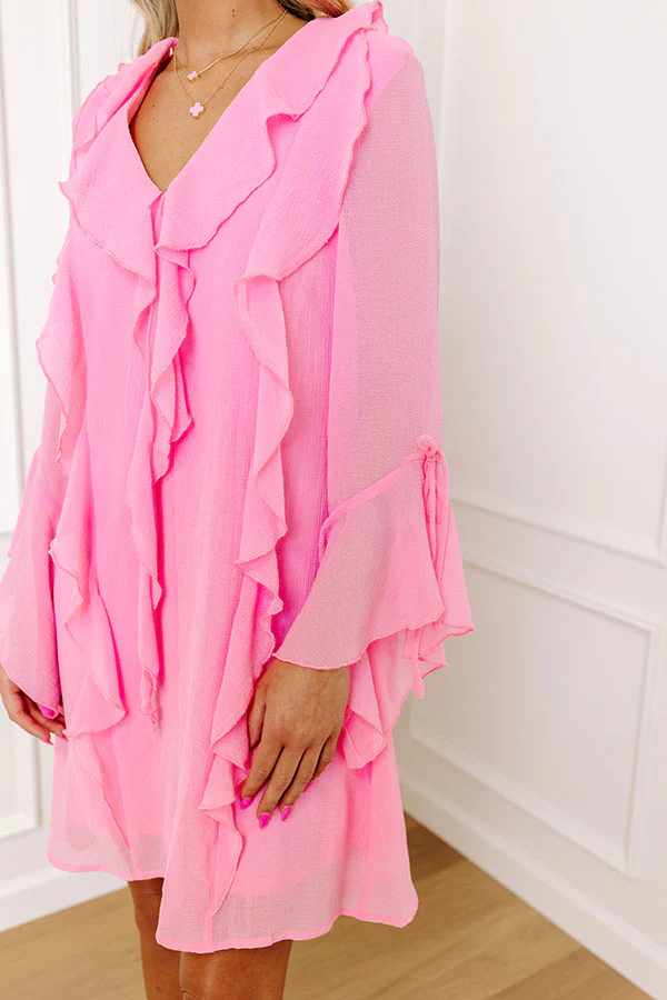 Sips and Sweets Ruffle Mini Dress - Image 3