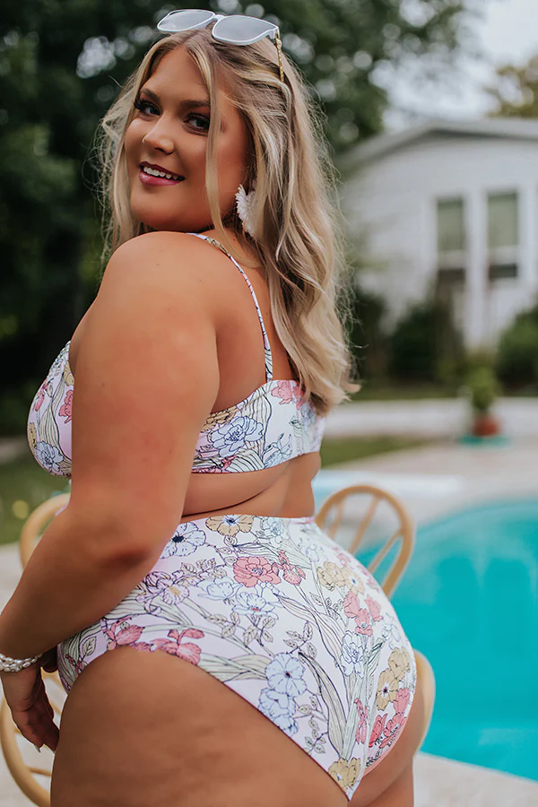 Siren Bikini Bottoms in Vintage Bloom Curves - Image 3