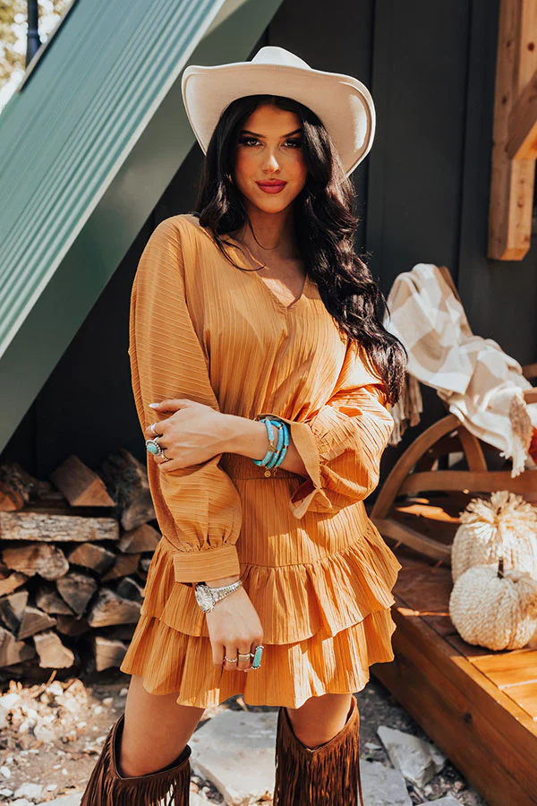 Slight Change Of Plans Dress In Golden Honey - Image 8