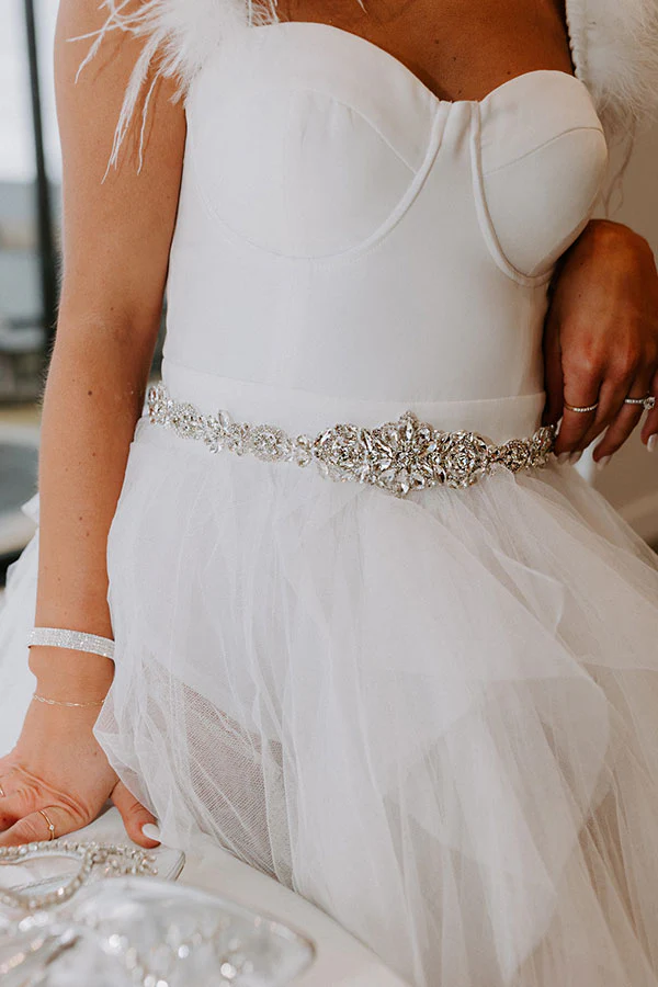 So Easy To Love Embellished Ribbon Belt/Headband - Image 3